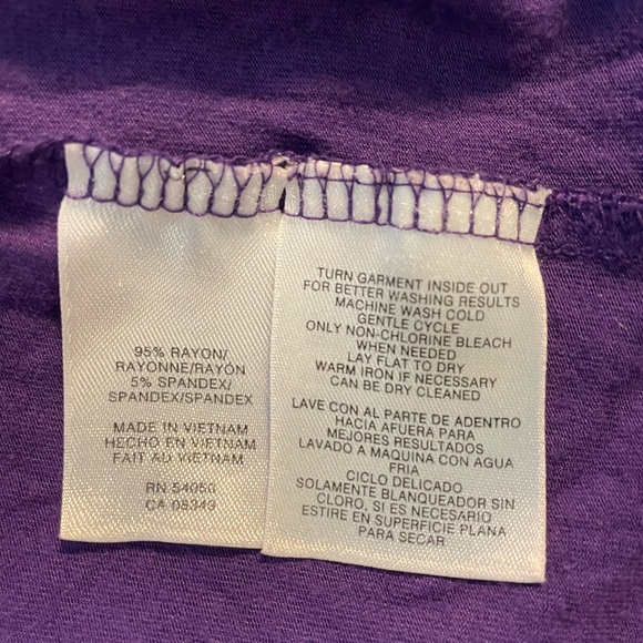 Jones New York Signature 3/4 Sleeve Cowl Neck Shirt - Picture 5 of 8